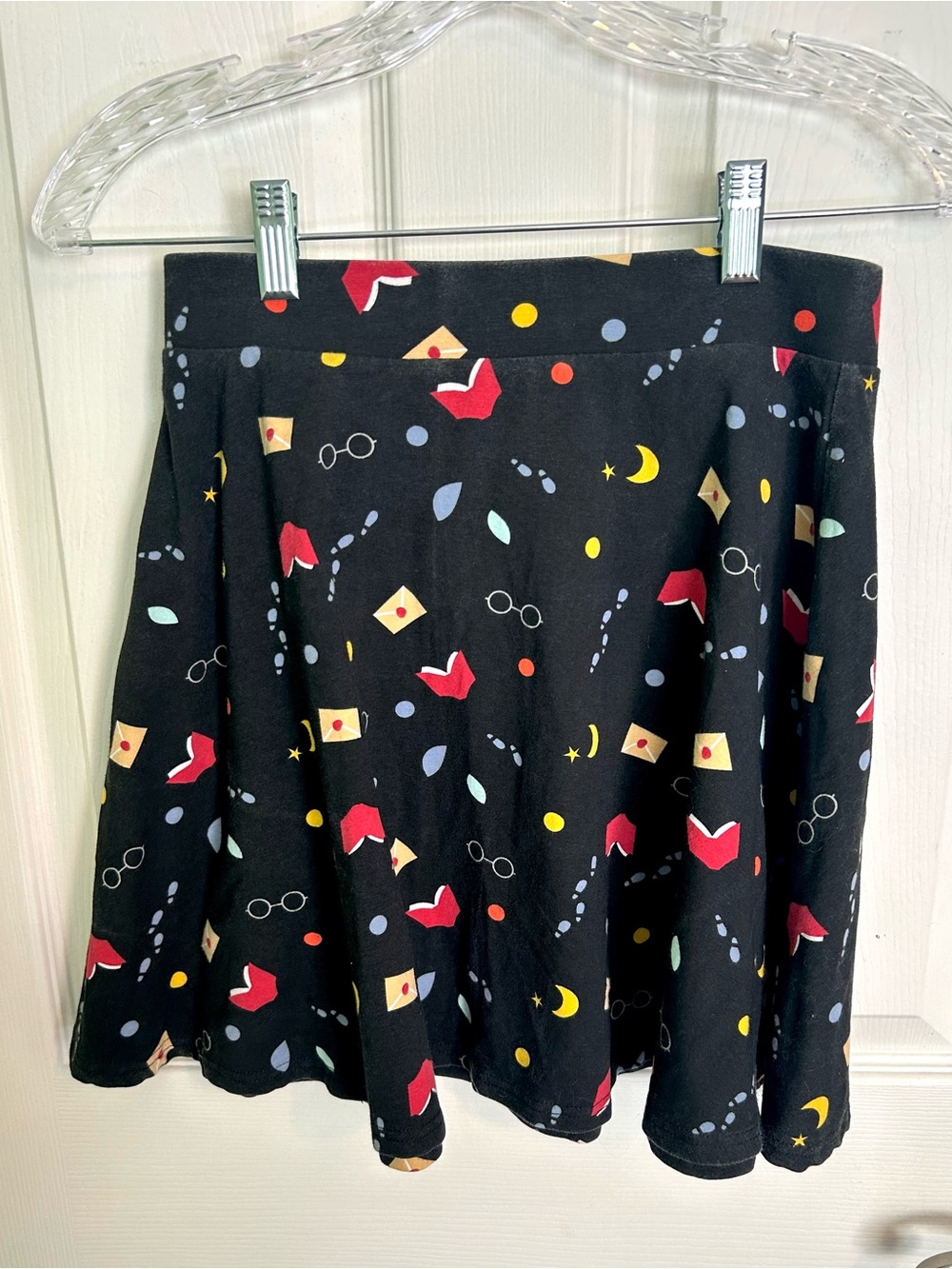 Harry Potter Black Skater Skirt